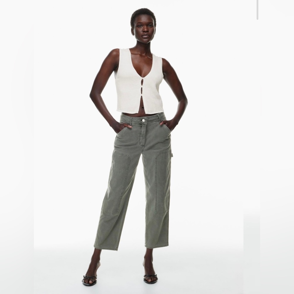 Wilfred Free Pants —Brennan Pant High-rise cotton utility pants 00 Grey